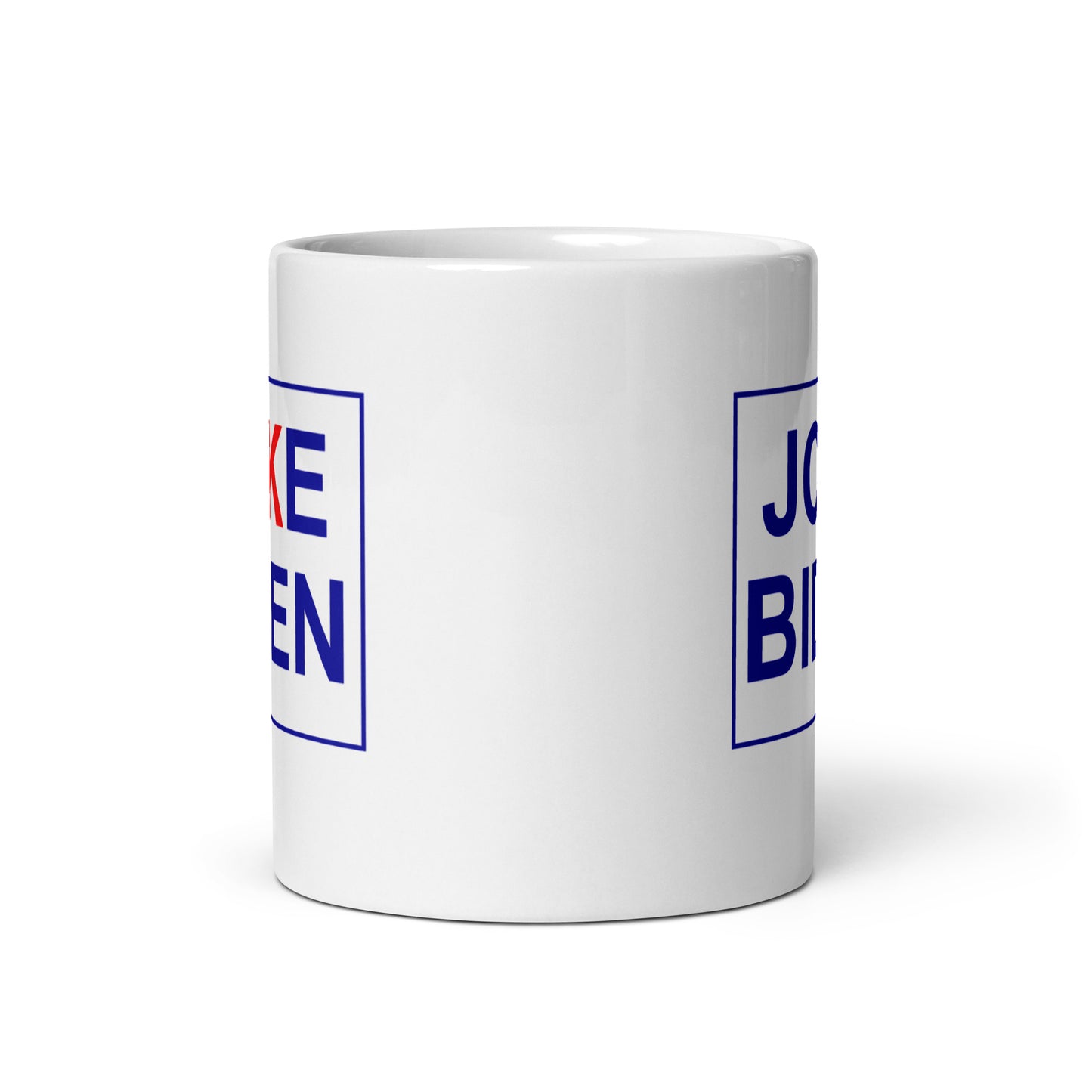 Joke Biden White Glossy Mug