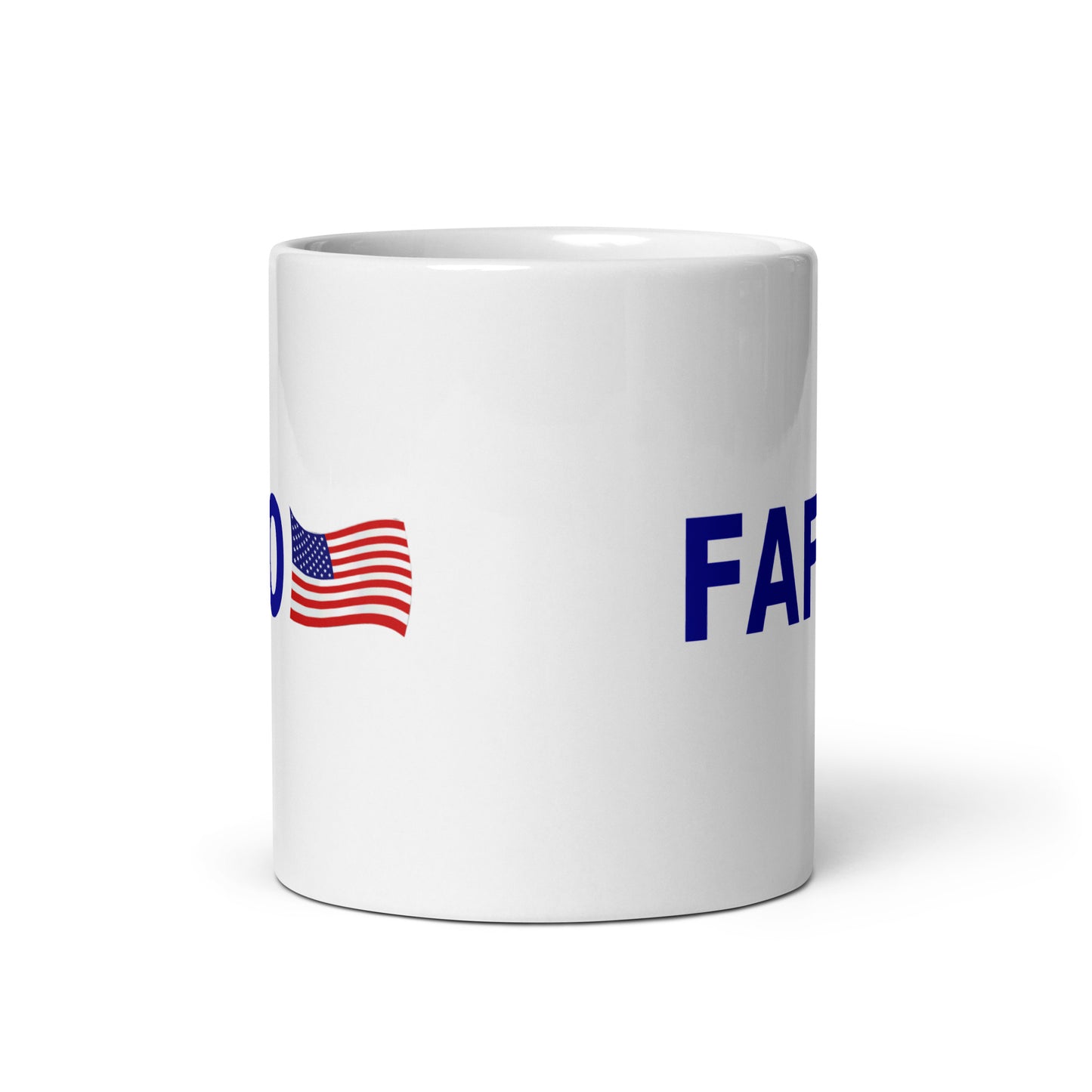 FAFO White Glossy Mug