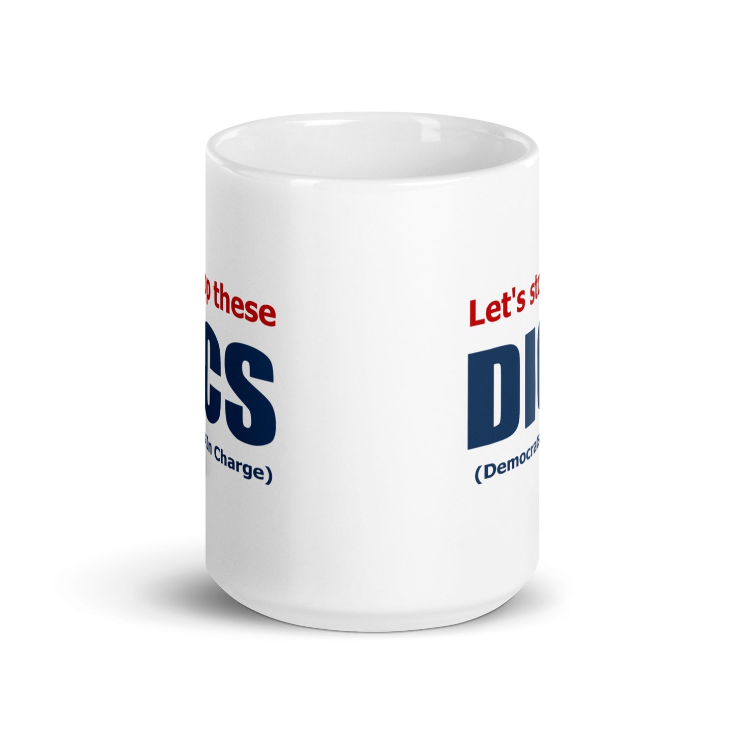 DICS White Glossy Mug