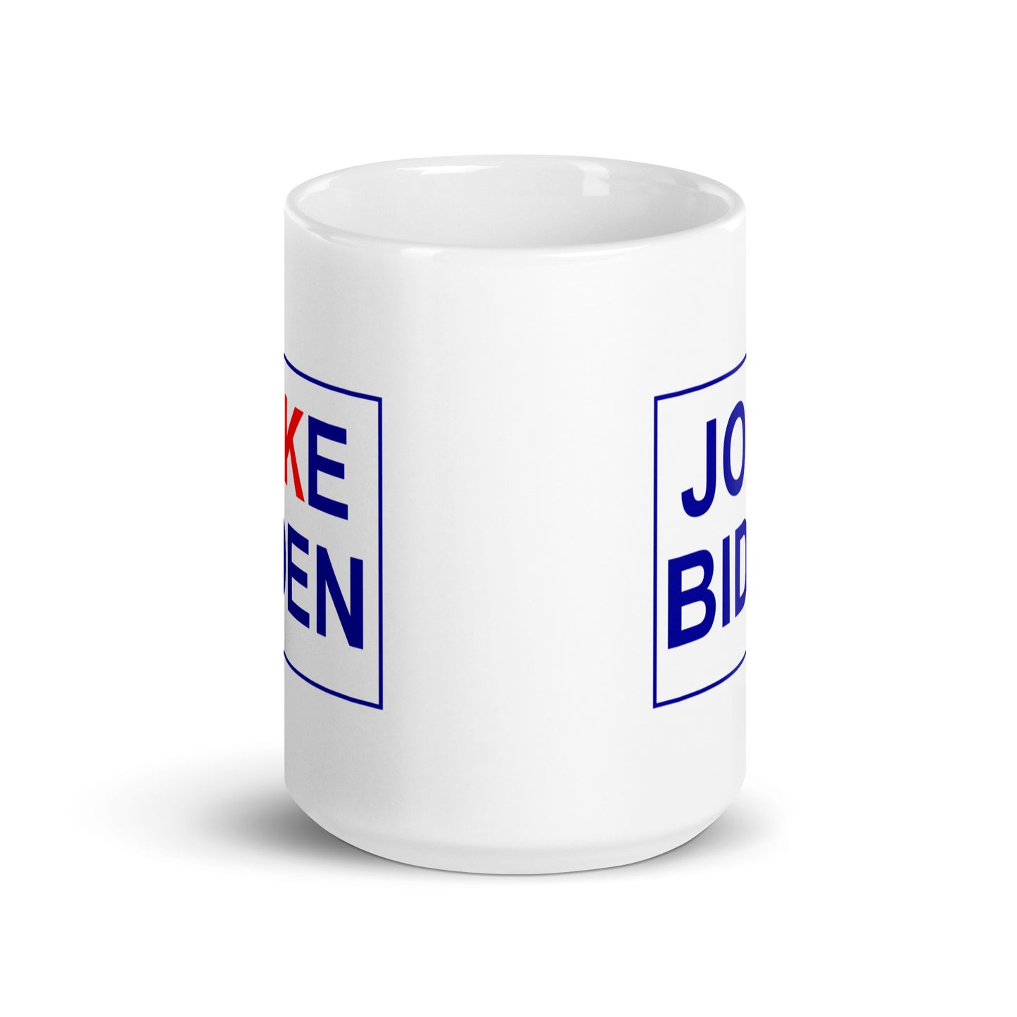 Joke Biden White Glossy Mug