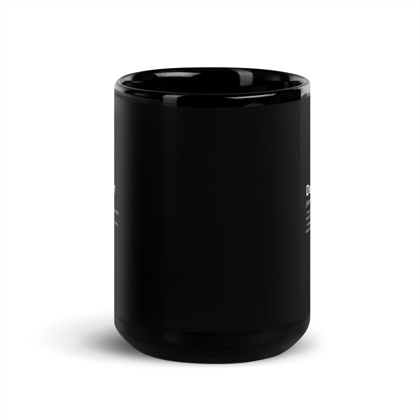 Dempression Black Glossy Mug