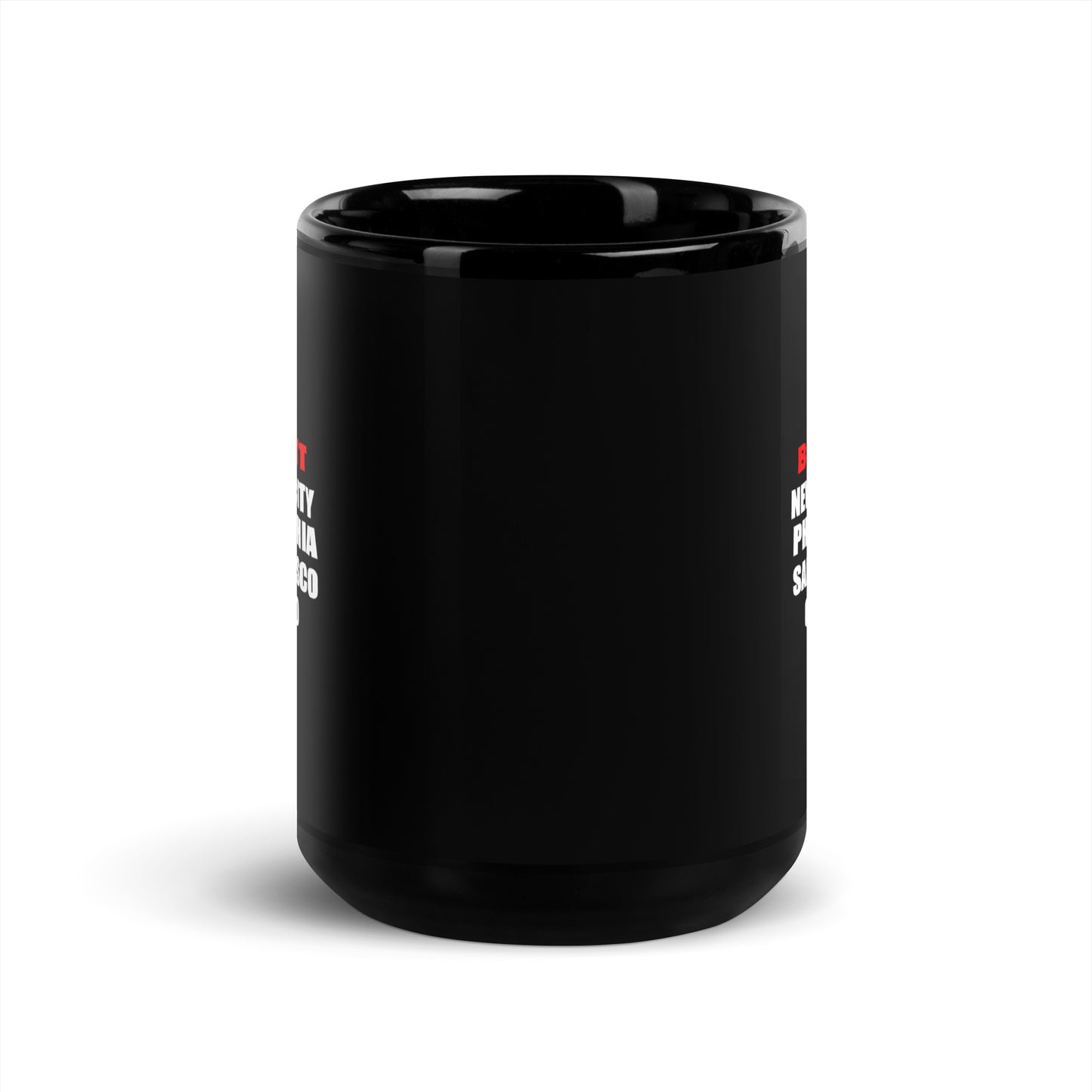 Boycott Black Glossy Mug