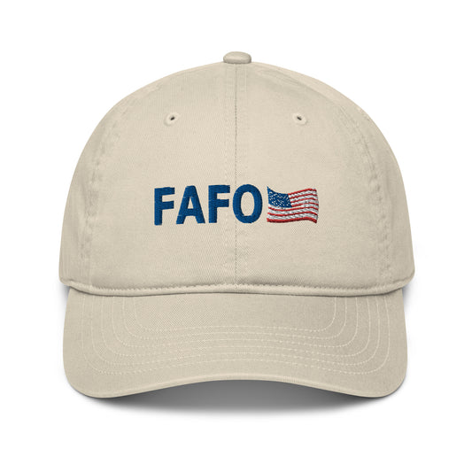 FAFO Organic Baseball Hat